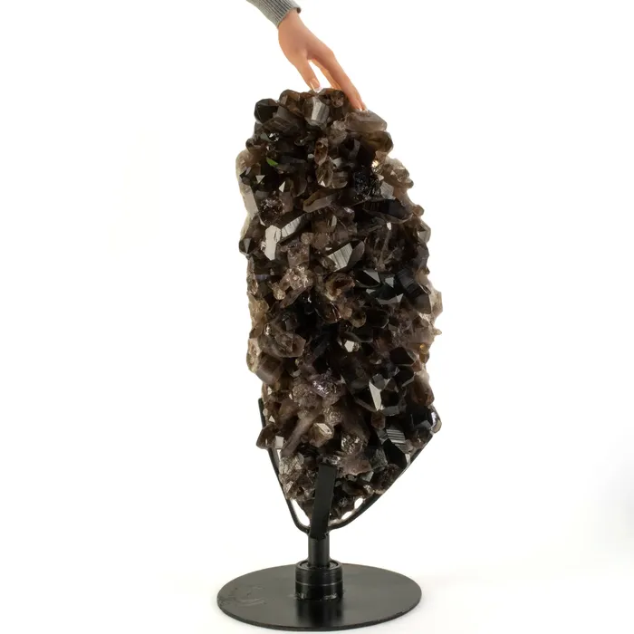Smoky Quartz Cluster from Brazil on Custom Stand 30 81 lbs Kalifano Charm Necklaces
