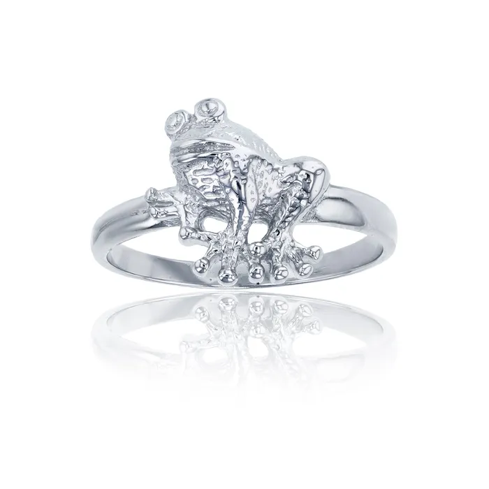 Sterling Silver Frog Ring Silver Rings