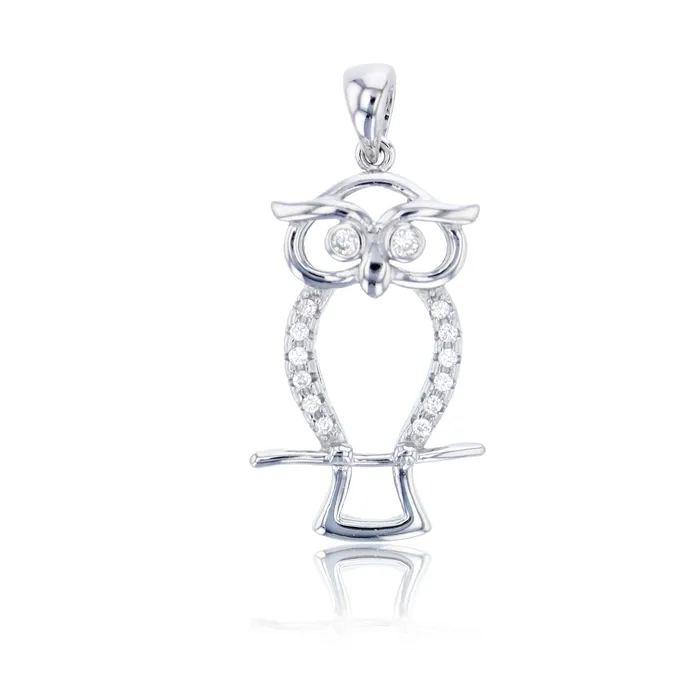 Sterling Silver Owl Pendant Silver Necklaces