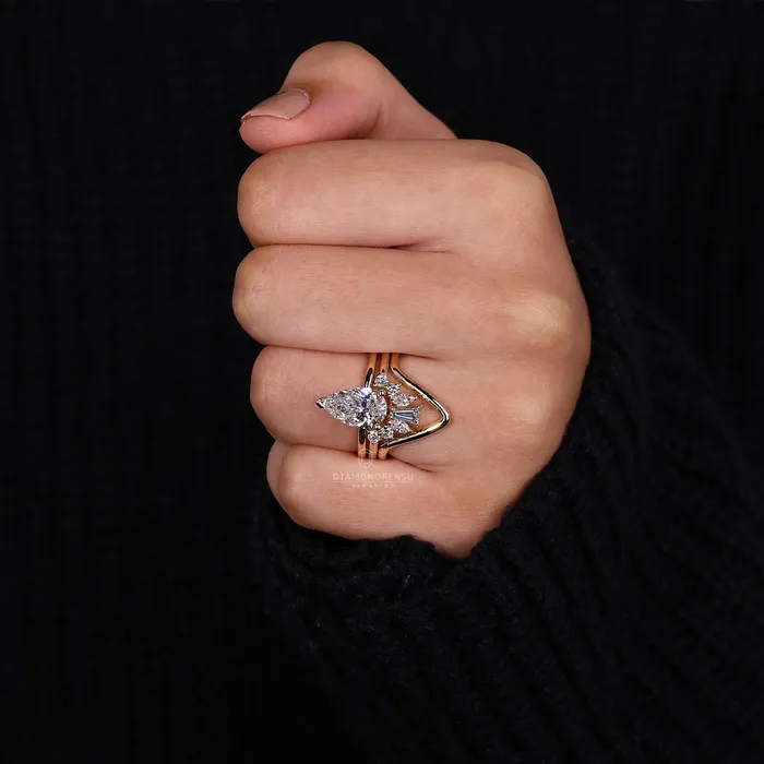 Trio Wedding Ring Set The Ultimate Expression of Love Diamondrensu Rings
