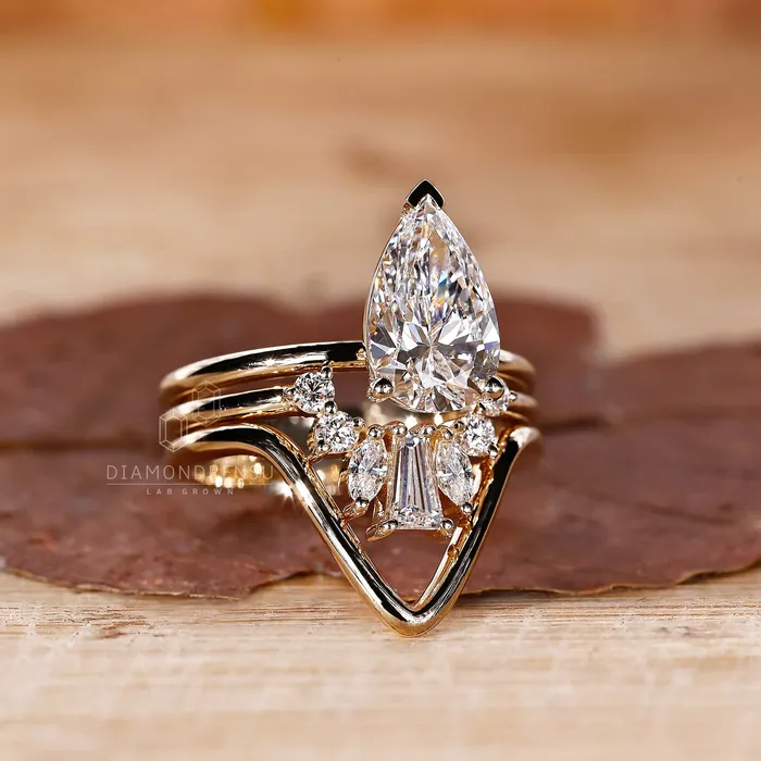 Trio Wedding Ring Set The Ultimate Expression of Love Diamondrensu Rings