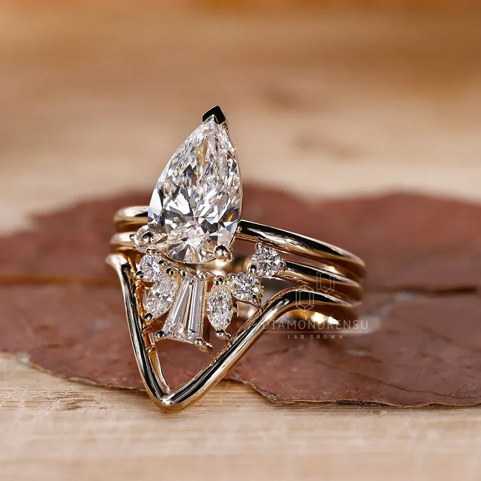 Trio Wedding Ring Set The Ultimate Expression of Love Diamondrensu Rings